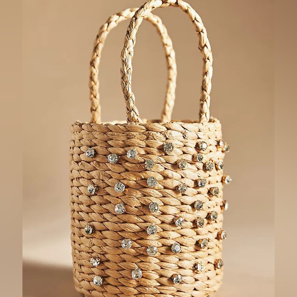 Anthropologie gem bucket bag